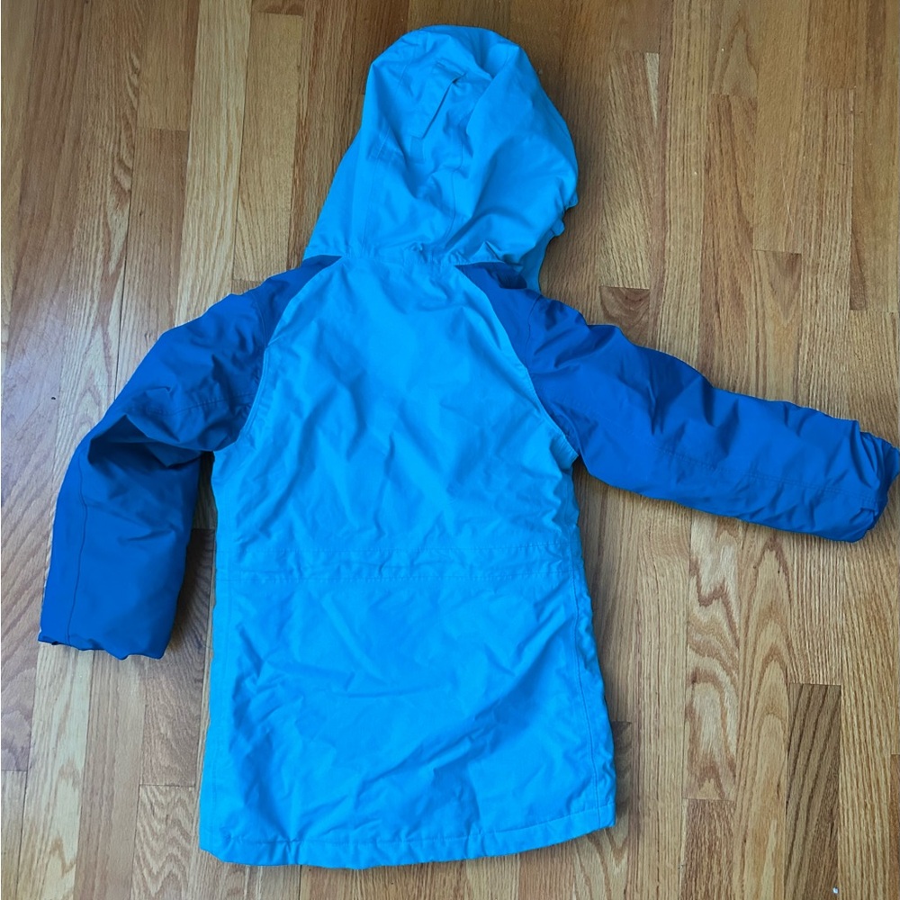 Lands End Kids Sise S 6/7 Duotone Blue Winter Jacket - Picture 2 of 3